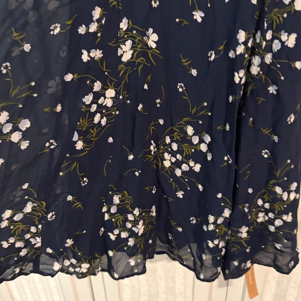 NWT Reformation Nadira Midi Dress in Chopine | Navy Floral - size 0 - Picture 8 of 10